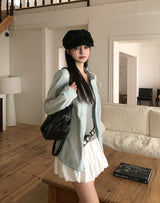 Icy Western Pocket Denim Shirt
