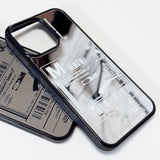 Fresh Love Delivery Label Bumper Mirror Phone Case (WH)