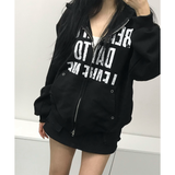 ストリートレタリング2WAYジップフーディ