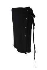 [Sepia] Wrap skirt pants set - only skirt (Gray/Black)