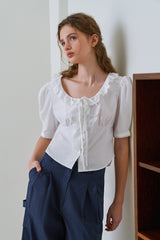 Work nylon pants_navy