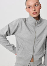 [B-BASIC] Mid-Sweat High-Neck Zip-Up