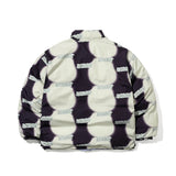 REVERSIBLE DOWN PADDING JUMPER GRAY/PURPLE