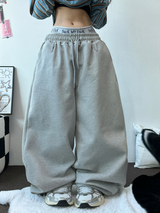 BELT SNAP POINT BALLOON TRAINING PANTS 🩶🖤🤍3COLOR