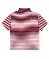 XTT128 Border Stripe Pique Collar T-Shirt (RED)