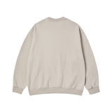 25SS ボックスベーシックロゴスウェットシャツ エッセンシャルベージュ