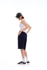 UNBALANCE SLEEVELESS TOP / WHITE