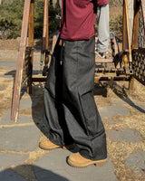 Skull Dart Wide Cargo Denim Pants