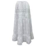  Garden Ethnic Lace Bustier & Long Maxi Skirt 2PCS SET (Ivory)