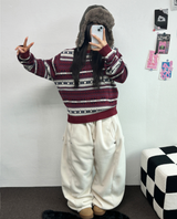 ボスサイズフリーススナップロングパンツ 🧸🩵🤍6カラー