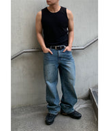 Waffle Crop Sleeveless Tee