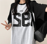 Leo ルーズフィットナグラン半袖Tシャツ