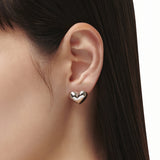 Metal Heart Earrings