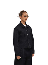 6CRAYON 11.3oz インディゴブルーノンフェイドショートデニムジャケット