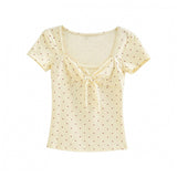 Yuni Dot Ribbon Top