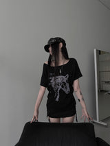 horse graphic off T