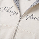 Nadia Angel Graphic Dot Hood Zip-Up