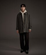 MOHAIR WOOL CASHMERE BLENDED HOODIE GREY
