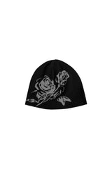 ROSE JACQUARD BEANIE #BLACK