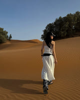 Belt drapping dress
