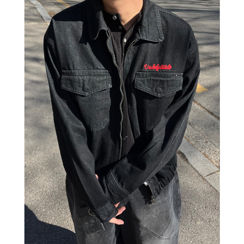LP Red Embroidered Denim Jacket