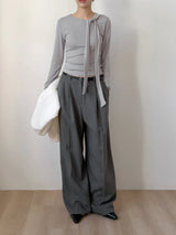 Berlin Pintuck Wide Slacks 