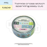Twinkle cross-stitch sparkling easy-cut tape