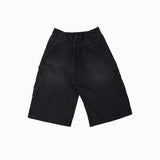 FAITH FADE Workwear - Cargo Jorts (Black Washed)