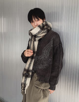 Riggle Washed V-Neck Knit Cardigan