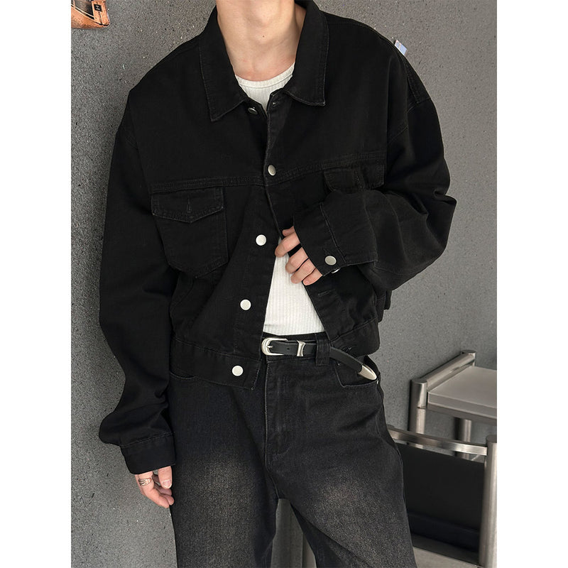 [F/W] クロップウォッシングデニムジャケット(2color)