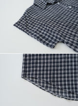 #Rico Check Roll Up Short Sleeve Shirt (3color)