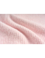 Aria Beads Detail Wool Blended Knit Cardigan Pink