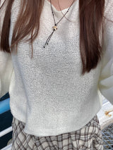 watercolor starfish string necklace