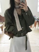 Belted Washed Jacket