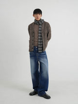 Mohair grunge cardigan 3color