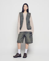 26SS UTILITY DYING DENIM SHORT PANTS