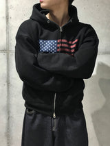 Basic Flag Hooded Zip-Up 4C
