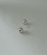 Silver bell earring (silver)