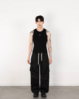 Metal Cotton Cargo Pants Black