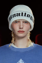 GOTHIC LOGO BEANIE / IVORY