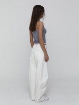 Layered Halter Top_Grey