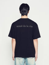 25FW リフレクションベーシックロゴ半袖Tシャツ ブラック