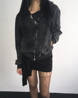 Pigment unbalanced hood jumper