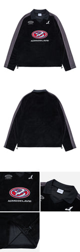 [24SS] シンボルニードルワークベロアロングスリーブ（ブラック）
