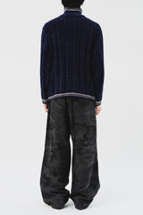 Velvet Yarn Knitted Zip Up (5color)