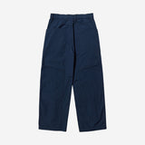 Poly Cotton RIB Track Zip Pants - NAVY