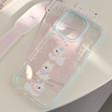 サマーブルーエッジスイーツカートゥーンパピージェリー iPhone ケース