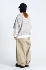 Zen Layered Damage Crop Sweatshirt