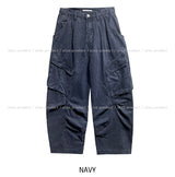 Koiz Pintuck Diagonal Balloon Cargo Pants