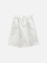 Suzuka White Bermuda Denim Pants